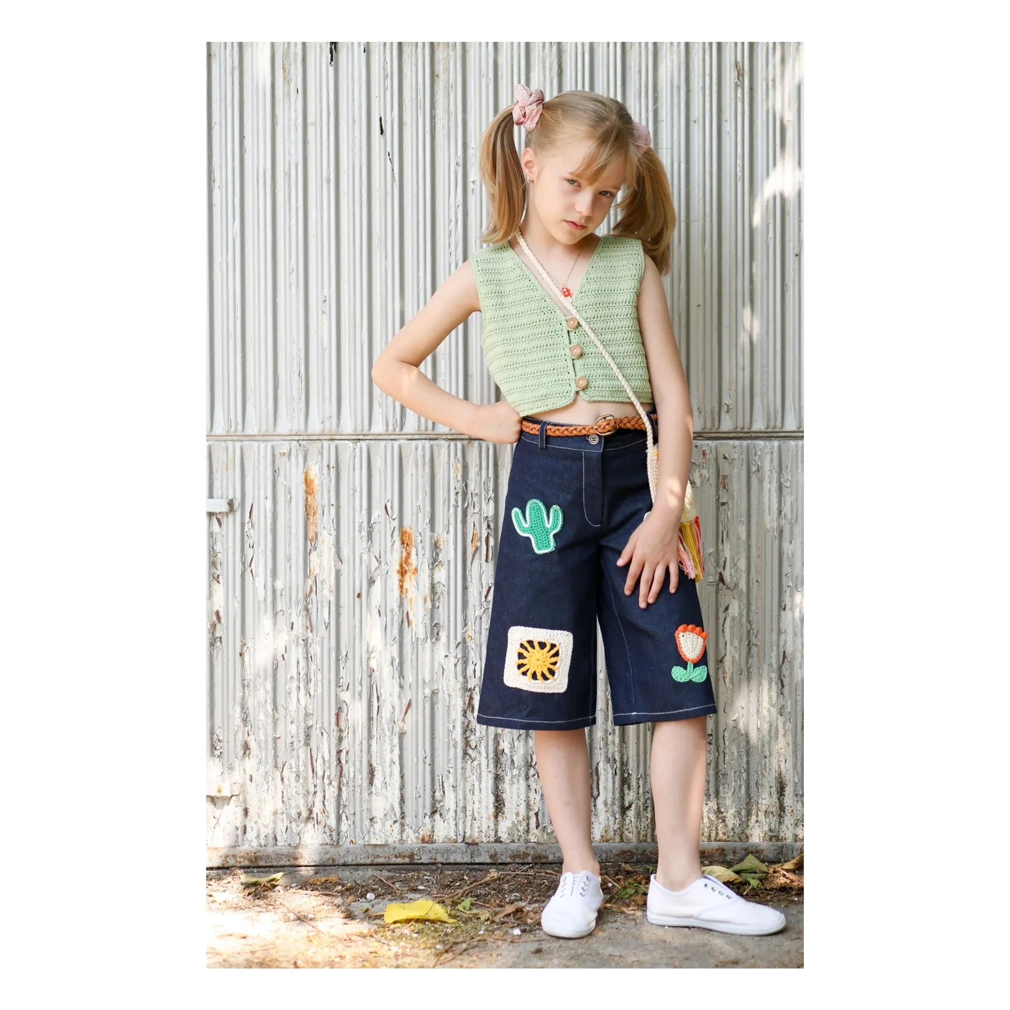 Kalinka - Sleeveless Sahara Knit Vest | Green