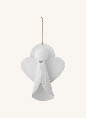 Bloomingville - Argelers papier-mâché Christmas ornament | White