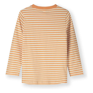 Gray Label - Striped Organic Cotton T-Shirt | Apricot