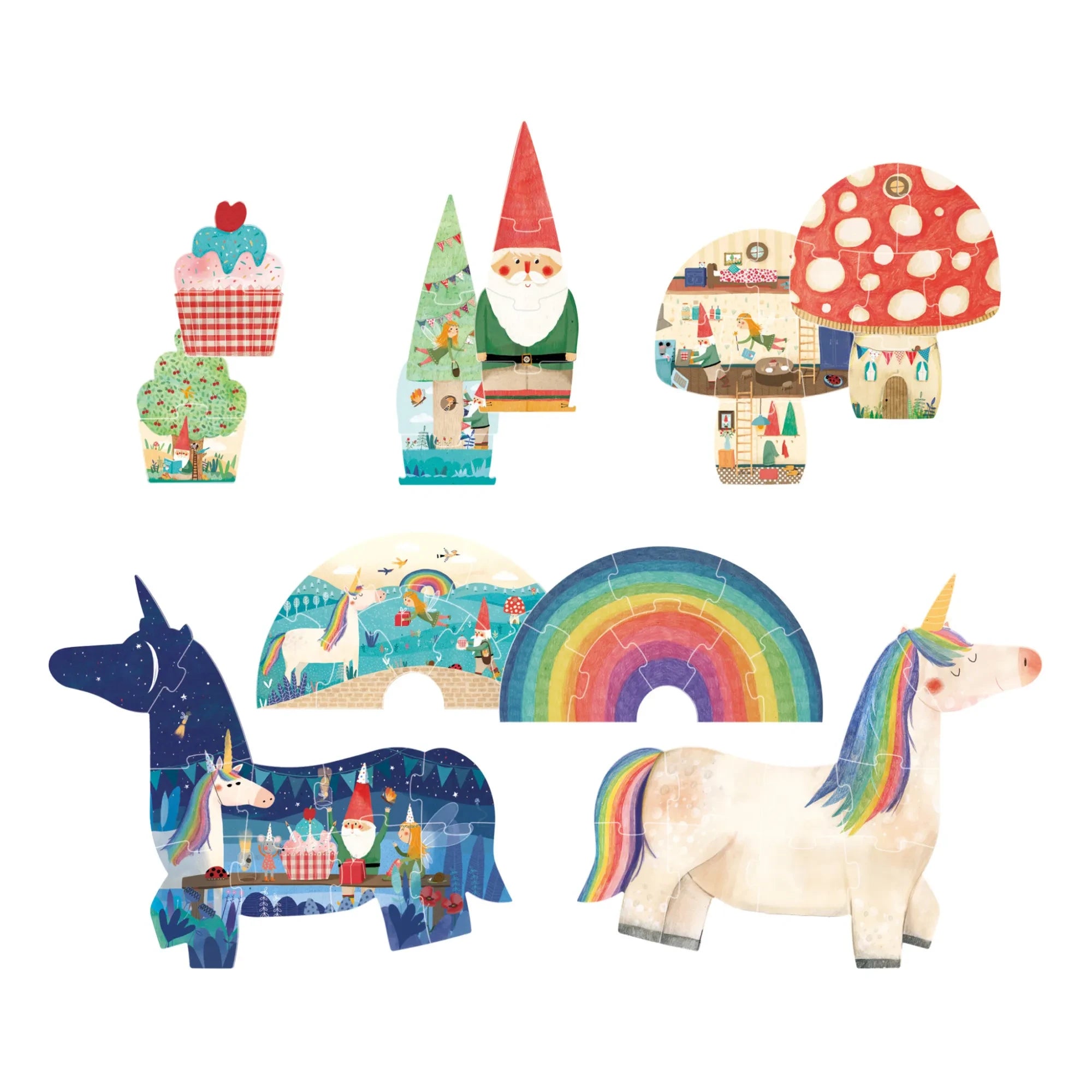 Londji - Happy Years Unicorn Puzzle - 5-Piece Set
