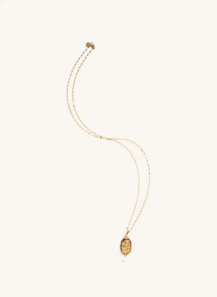 Palas - “Le Secret” Long Necklace | Red