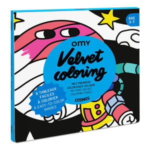 Omy - Velvet Coloring Book - Cosmos | Blue