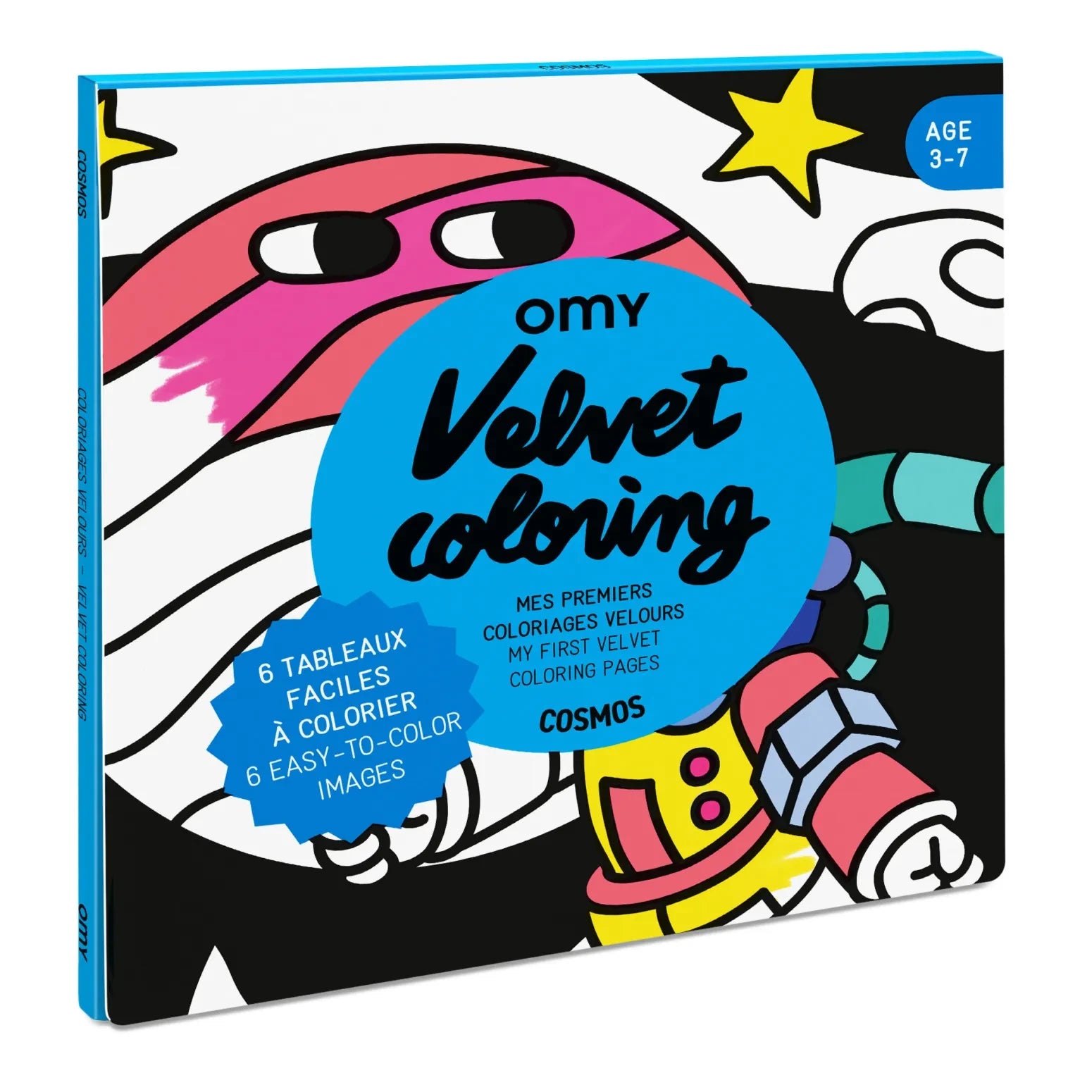 Omy - Velvet Coloring Book - Cosmos | Blue