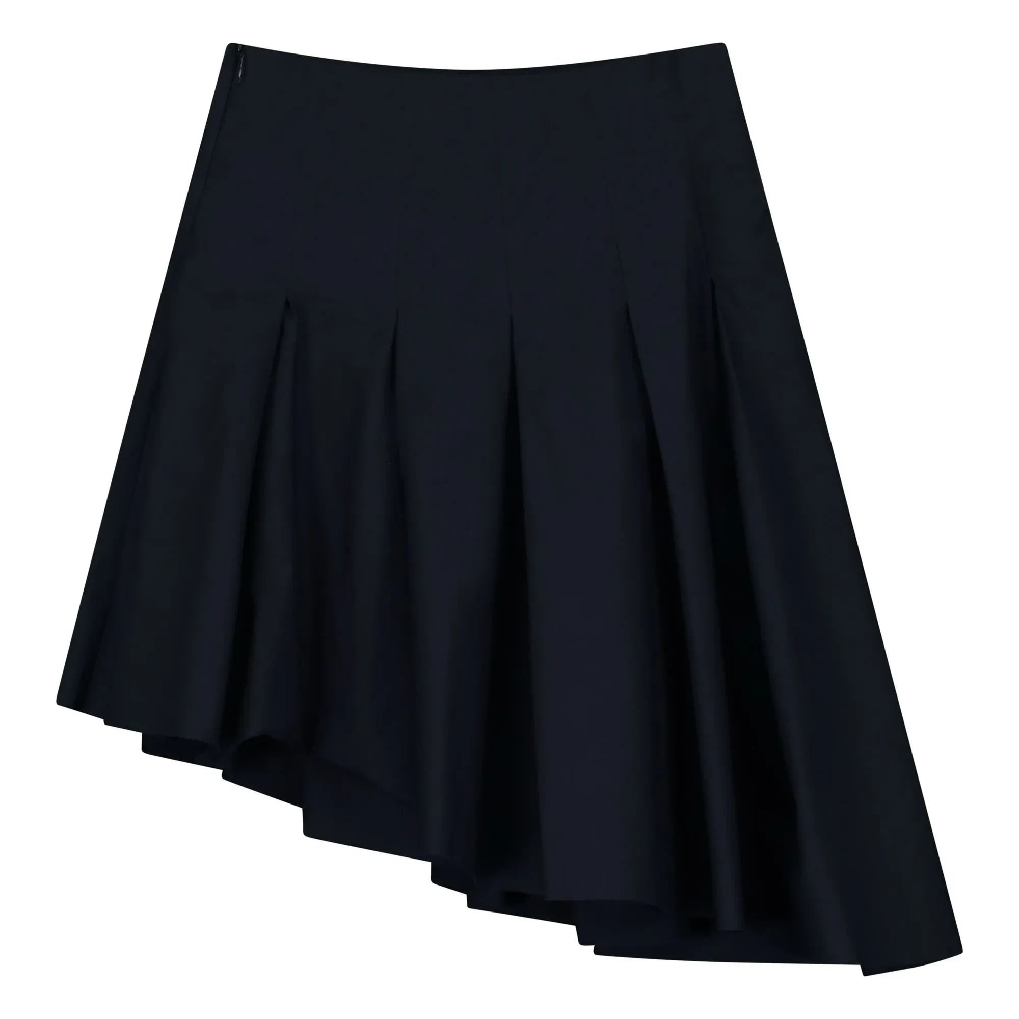 Tangerine - Asymmetric Ruffled Skirt | Navy Blue