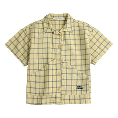 Bobo Choses - Organic Cotton Plaid Shirt | Yellow