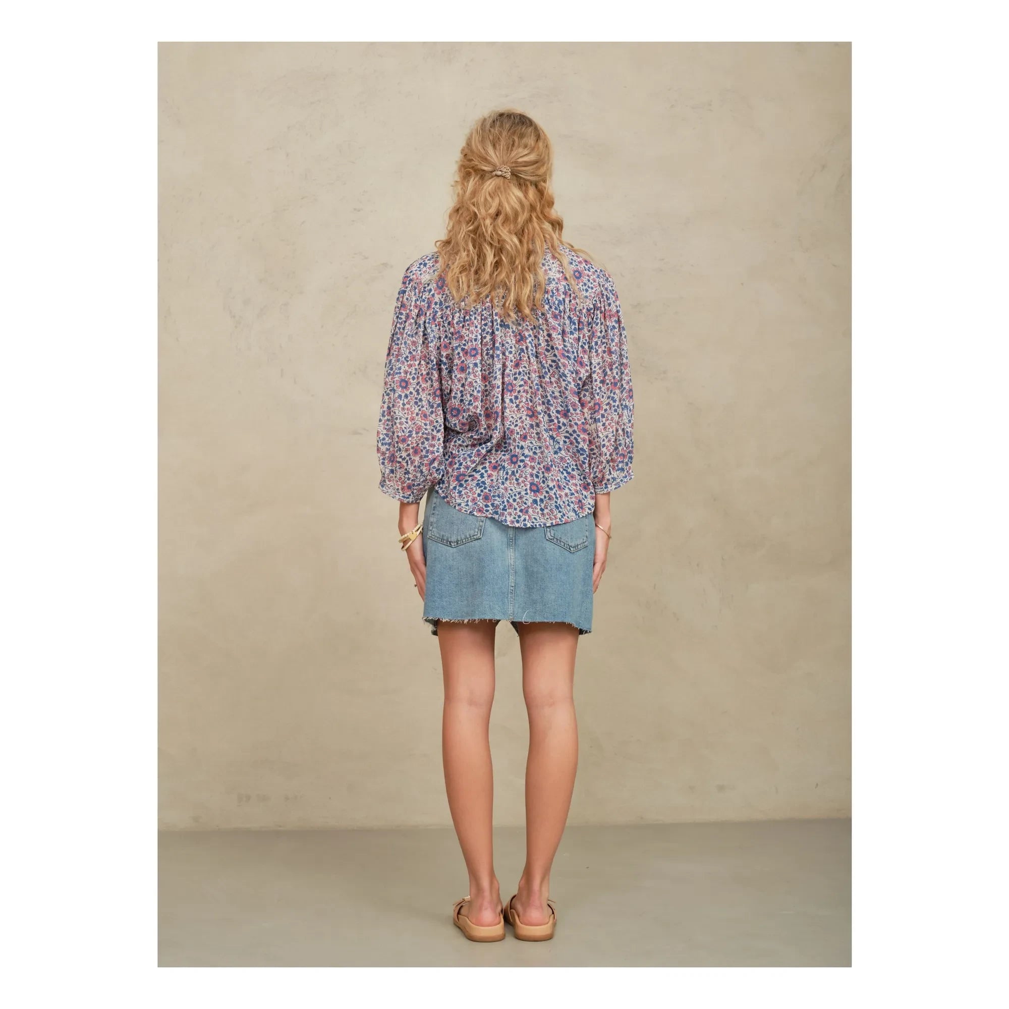 M.A.B.E. - Della Cotton Blouse | Pink