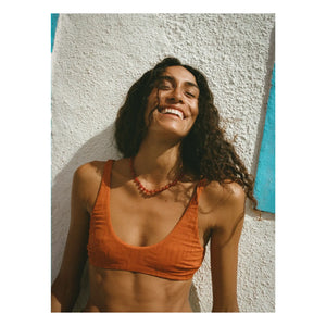 Soleil Soleil - Flo Jersey Top | Terracotta