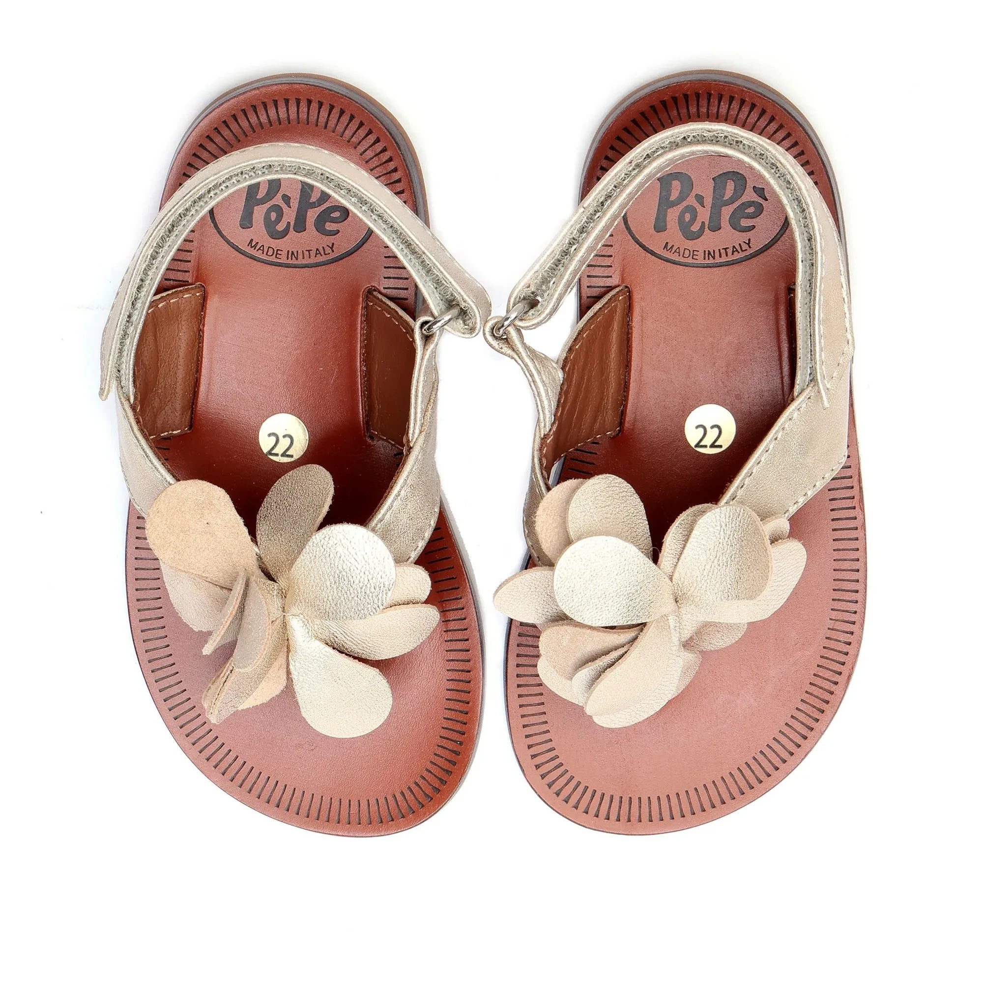 Pèpè - Floral Sandals | Cream