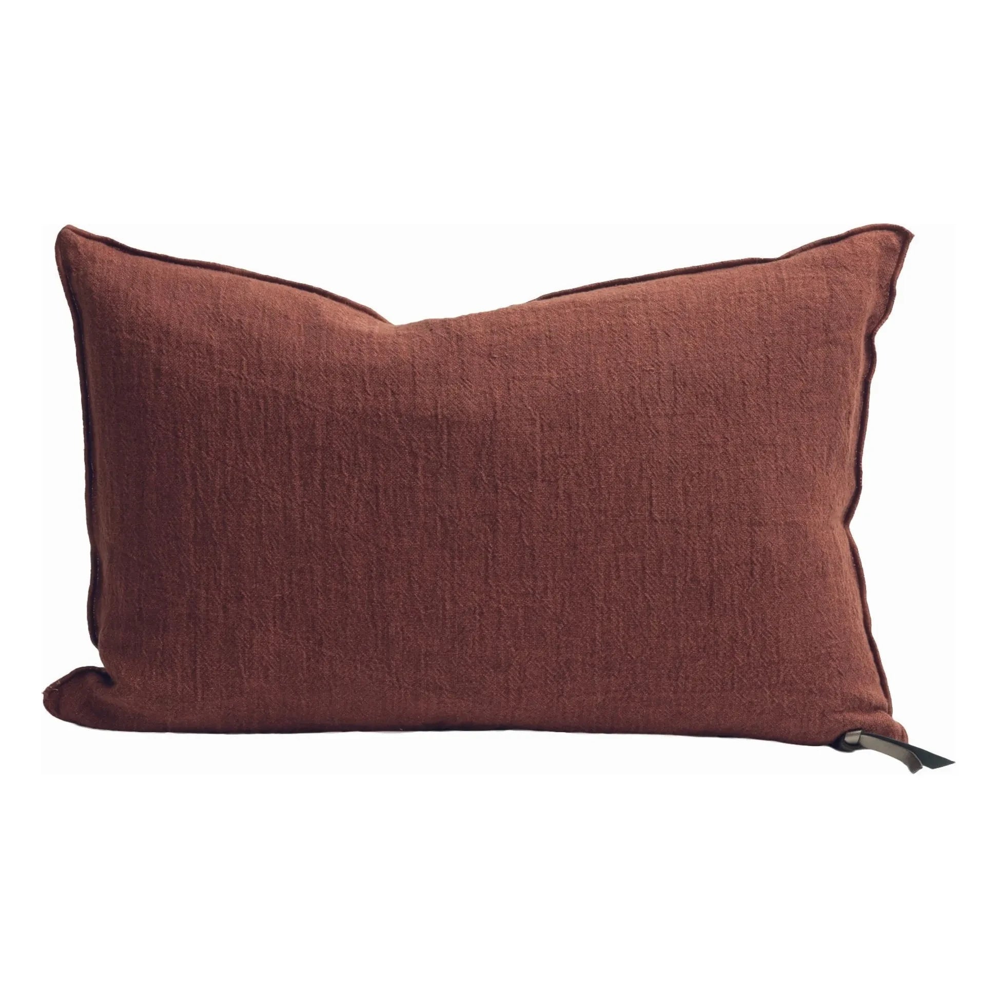 Maison de Vacances - Vice Versa Washed Linen Crepe Pillow | Clay