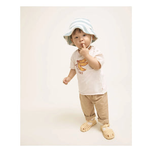 Búho - Organic Cotton Baby T-Shirt with Banana Design | Off-White