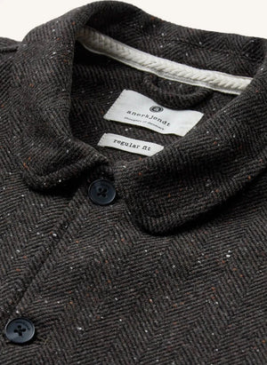 Anerkjendt - Akoscar Check Wool Overshirt | Gray