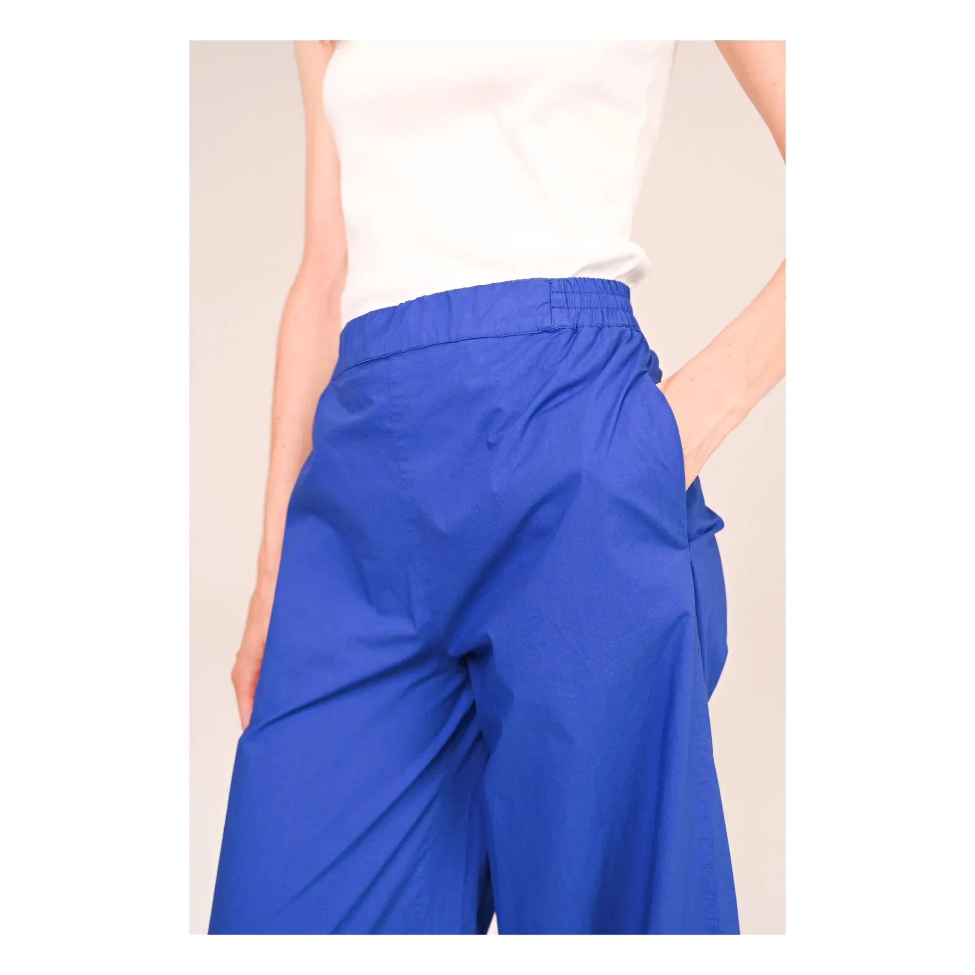 Sacrécoeur - Lola Magna Poplin Pants | Blue