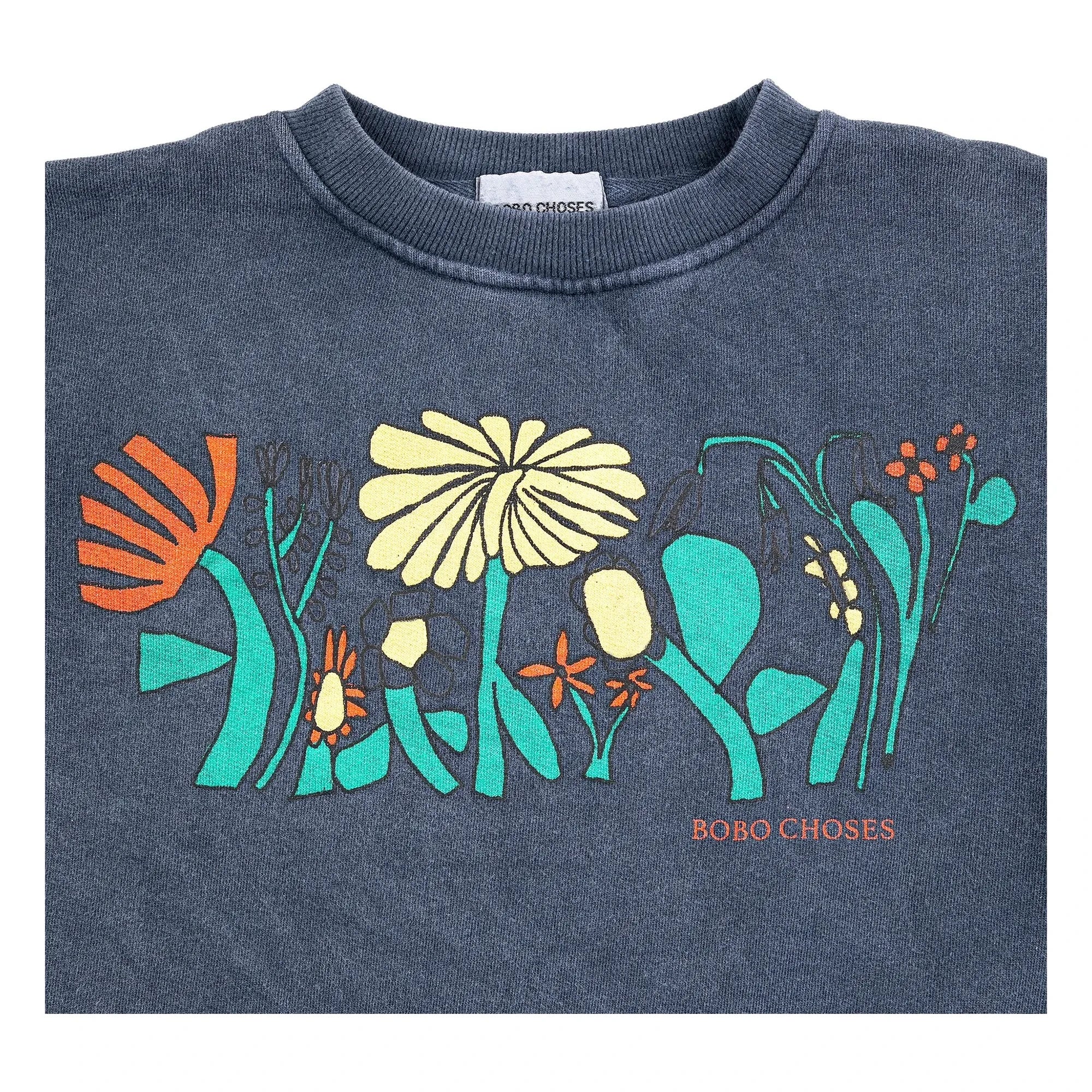 Bobo Choses - Herbalist organik pamuklu sweatshirt | Lacivert