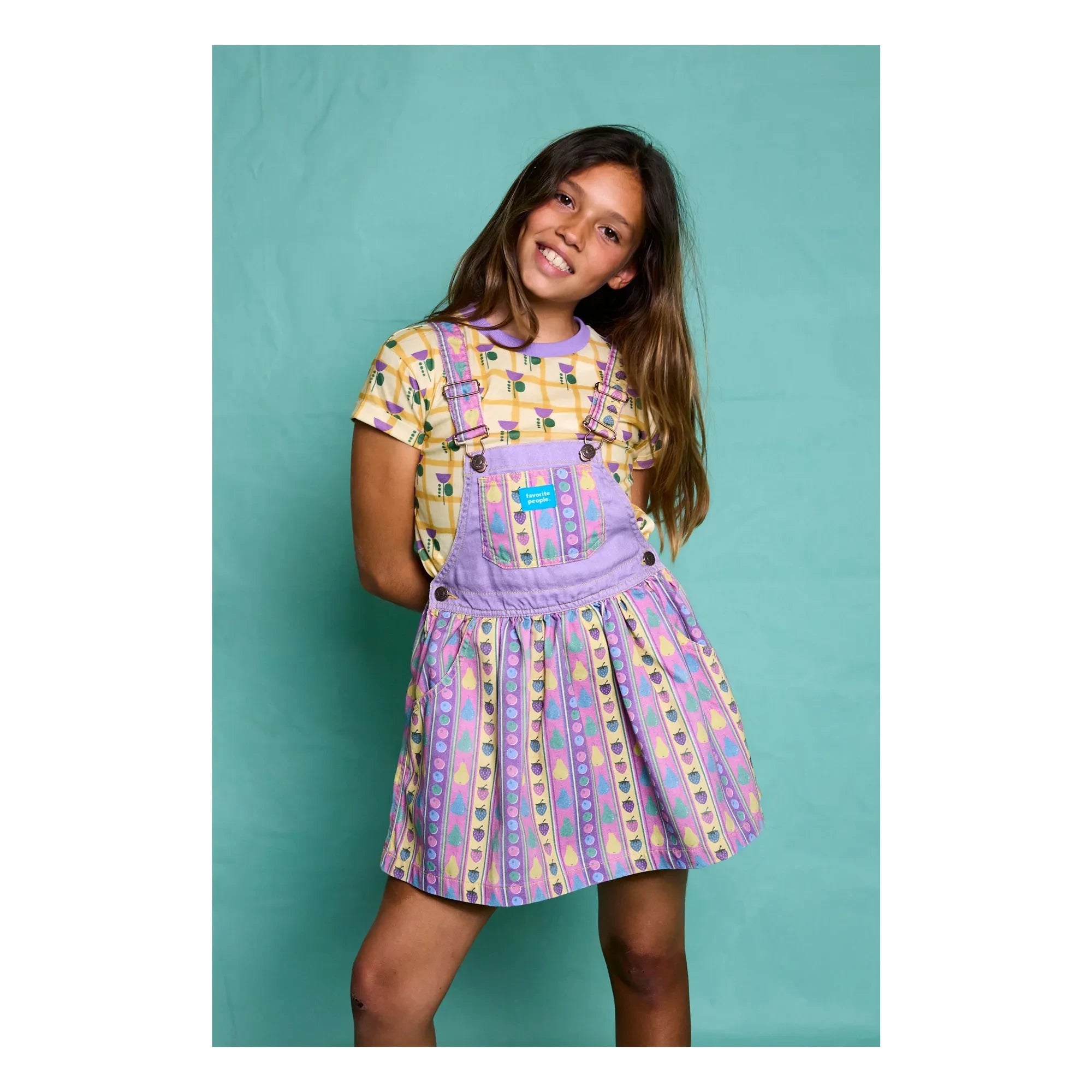 Favorite People - Salopet Dress Panna Cotta Fruits | Purple
