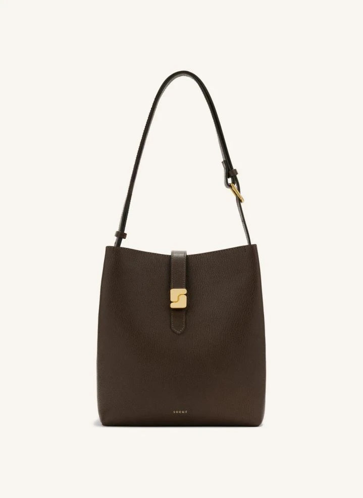 Soeur - Bello Leather Bag | Dark Khaki