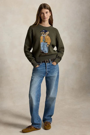 Polo Ralph Lauren Kadın Pamuk Kazak