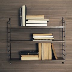 String Furniture - Walnut Shelf | Black