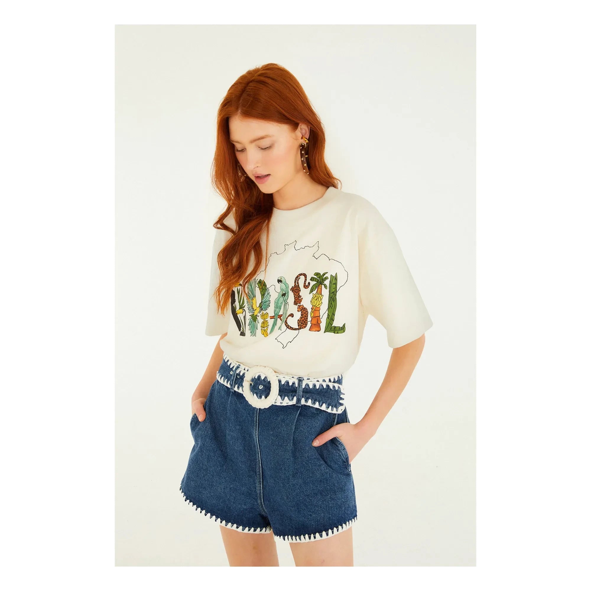 Farm Rio - Brazil T-Shirt | Ecru