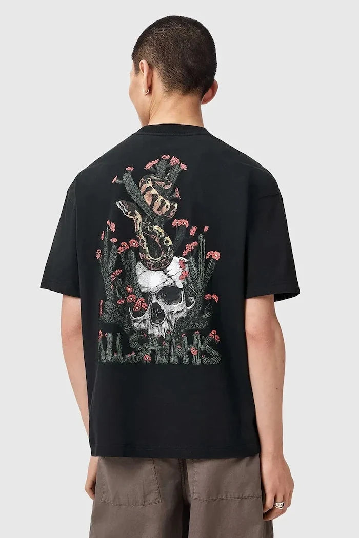 AllSaints Erkek Pamuklu Oversize Tişört CACTI