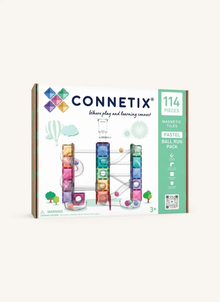 Connetix - Pastel 114 Piece Ball Run Set