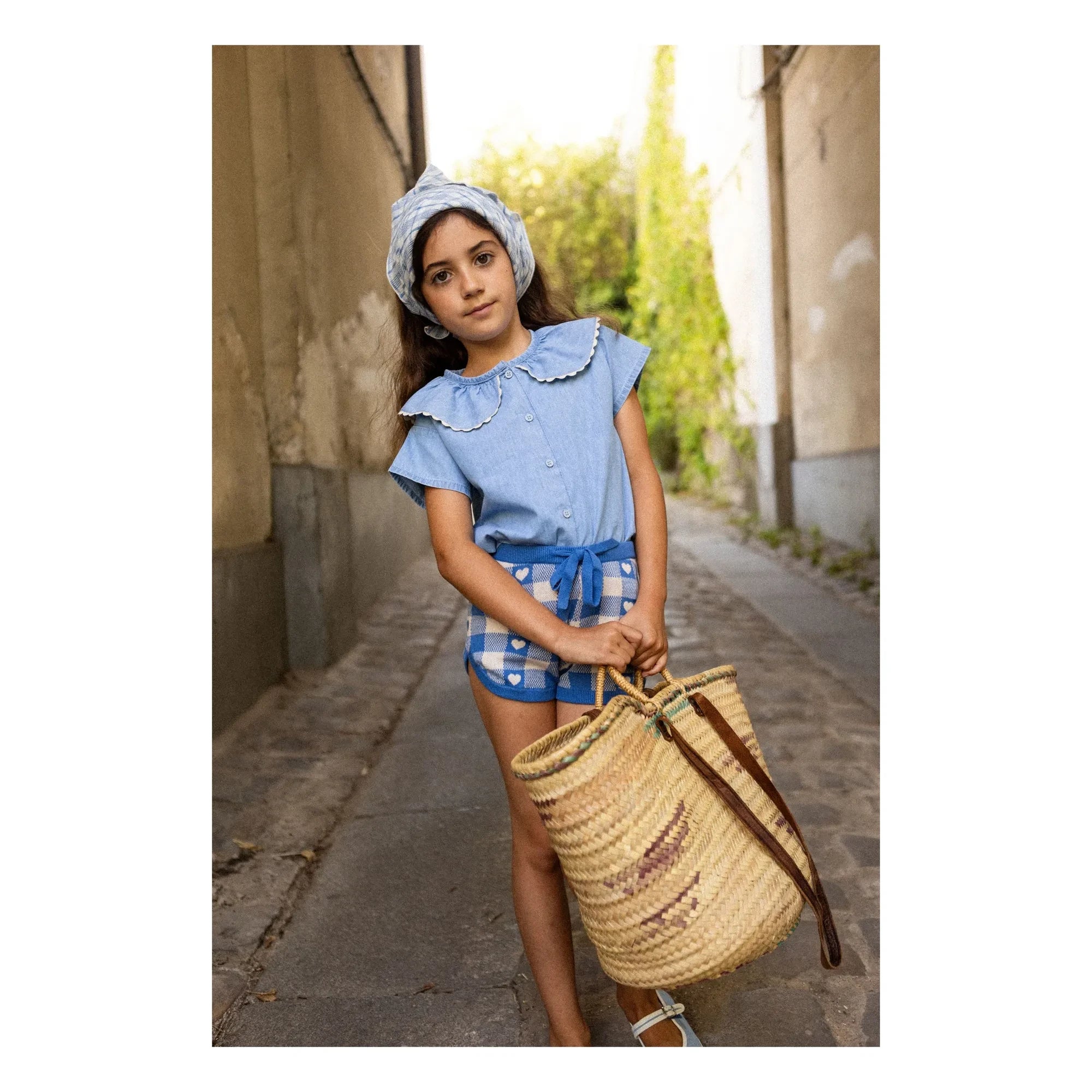 Louis Louise - Feston May Chambray Blouse | Light Blue