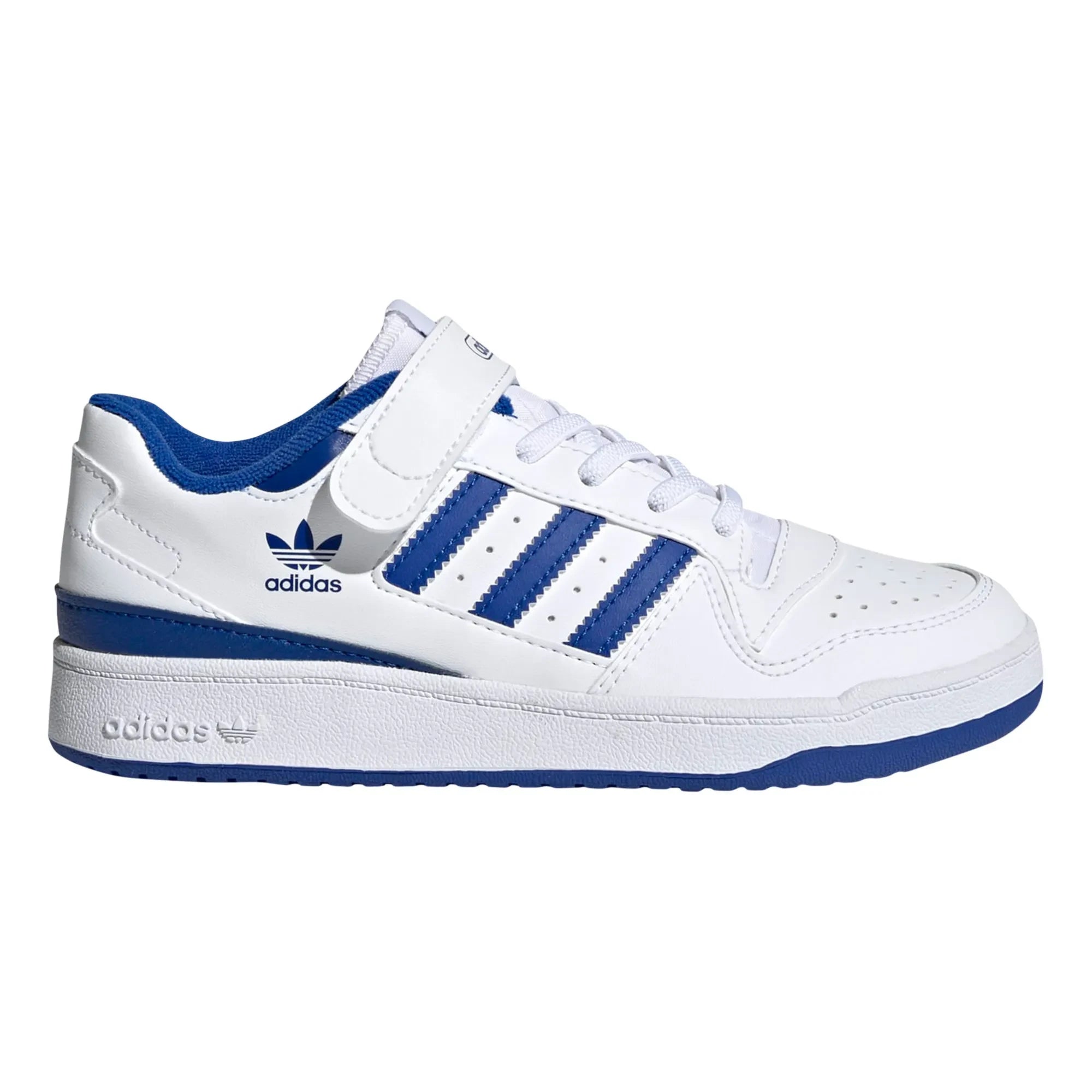 Adidas - Forum Two-Tone Laced Sneakers | Blue