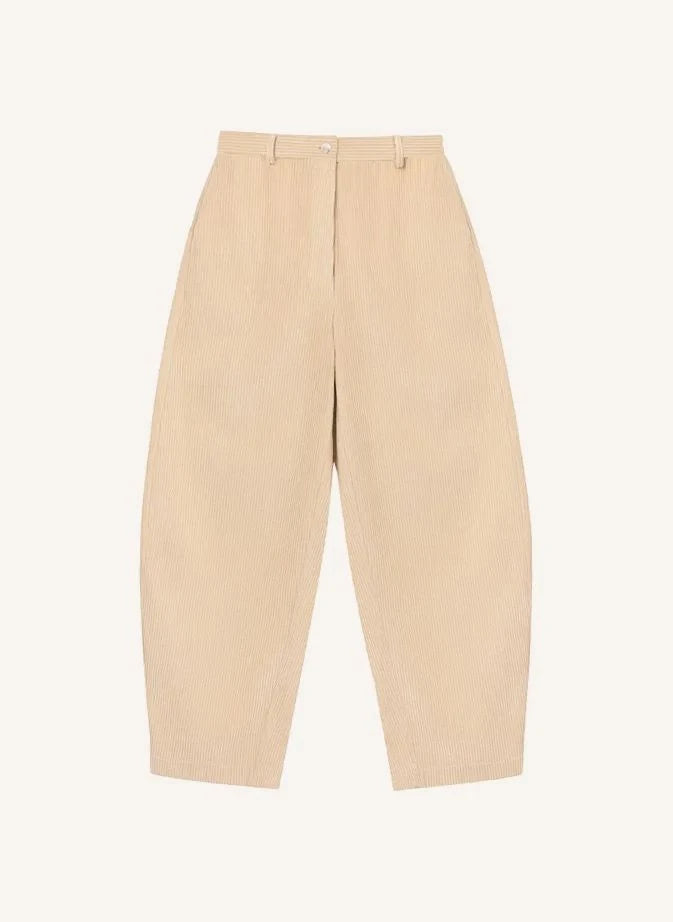 Cordera - Velvet Cotton Pants | Beige