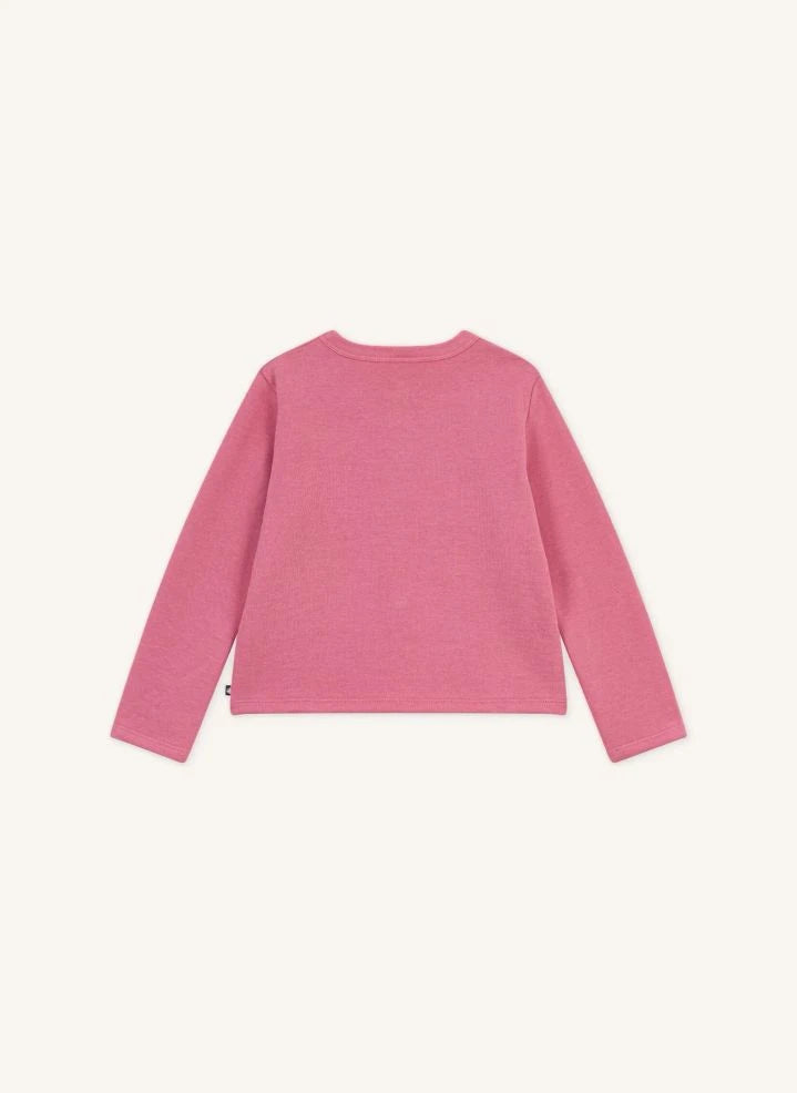 Petit Bateau - Organik pamuklu hırka | Toz Pembe