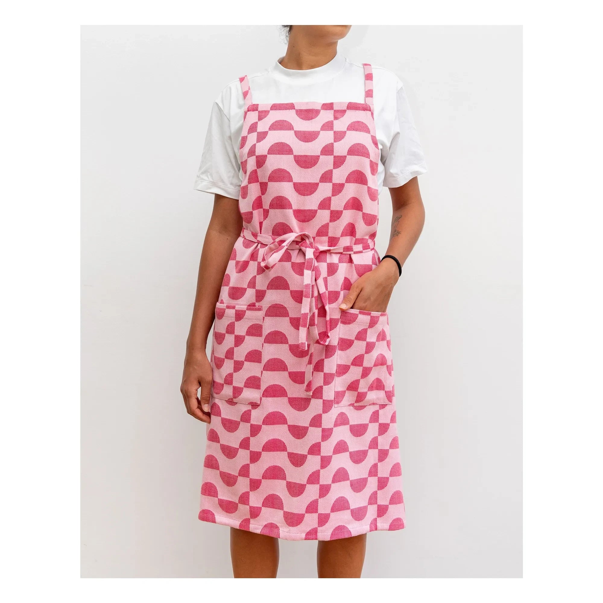 Tarta Gelatina - Cherry Flakes Bib | Pink