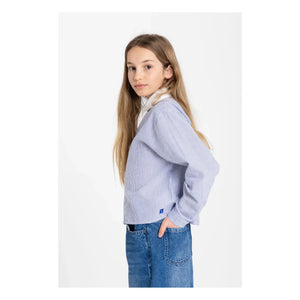 Smallable Kid - Clia Striped Shirt | Royal Blue