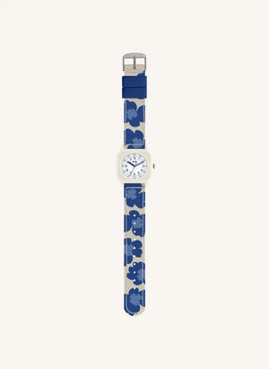 Mini Kyomo - Blue Hibiscus Watch - Mini Kyomo x Taxi Brousse | Blue