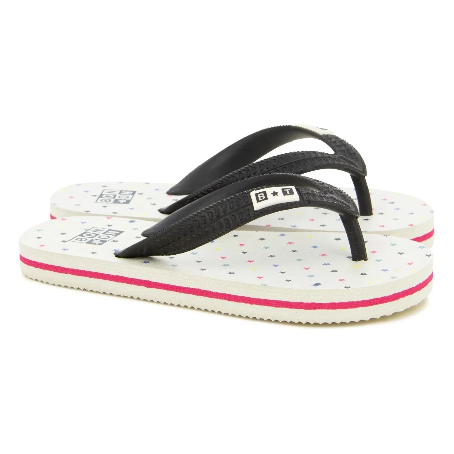 Bonton - Paf Toe-Post Sandals | White