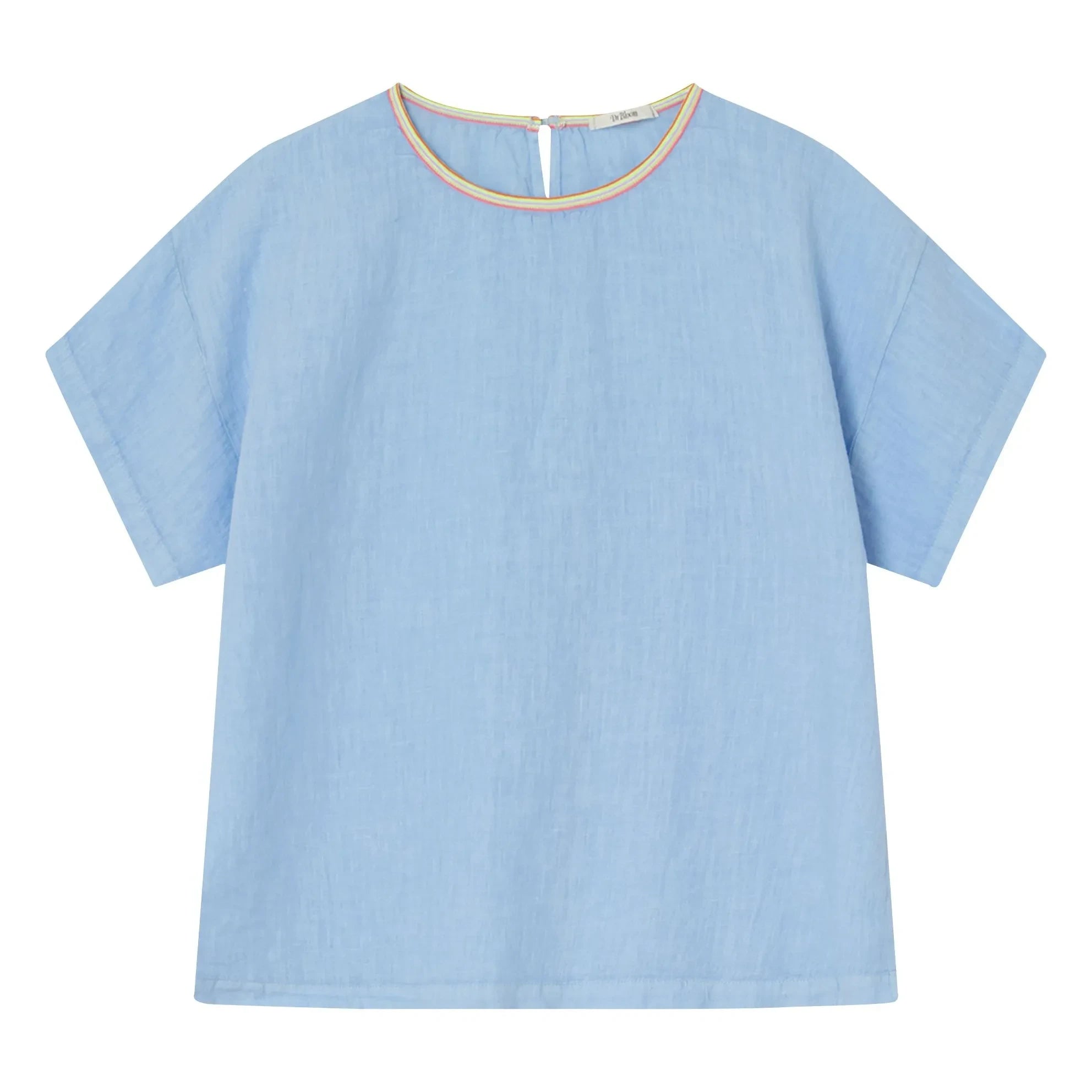 Dr Bloom - Linen Fabric Blouse | Light Blue