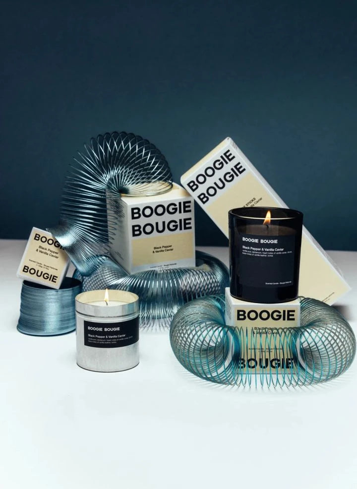 Boogie Bougie - Black Pepper & Vanilla Caviar Candle - 250 g