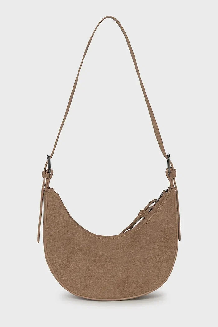 Mayoral suede croissant bag for kids