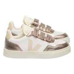 Veja - V-90 Leather Scratch-Resistant Sneakers | Bronze