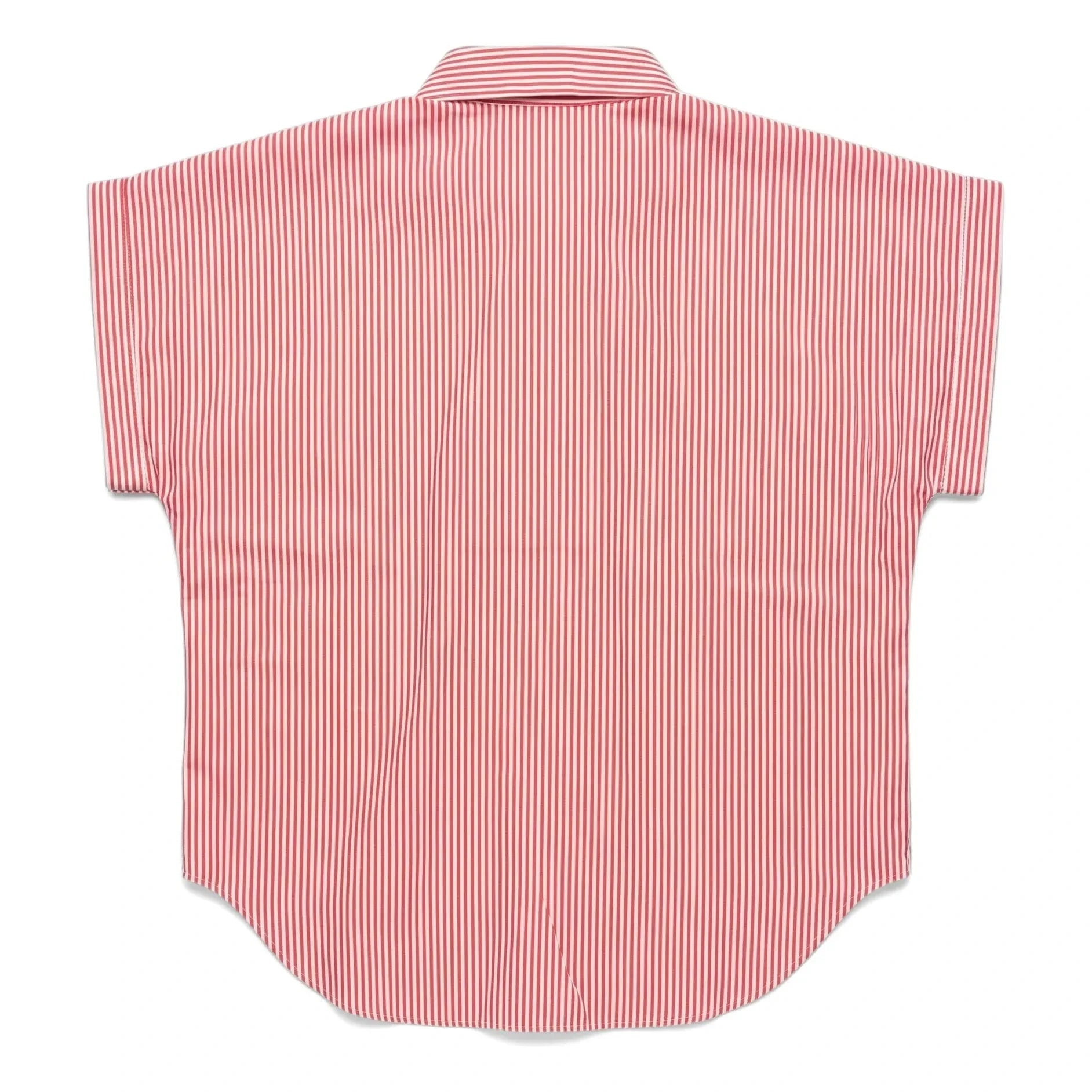 Smallable Woman - Striped Bella Crop Shirt | Cherry Red