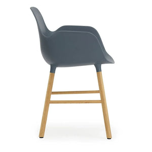 Normann Copenhagen - Armrest Oak Frame Chair | Blue
