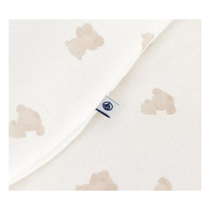 Petit Bateau - Organic Cotton Bear Sleep Suit | White