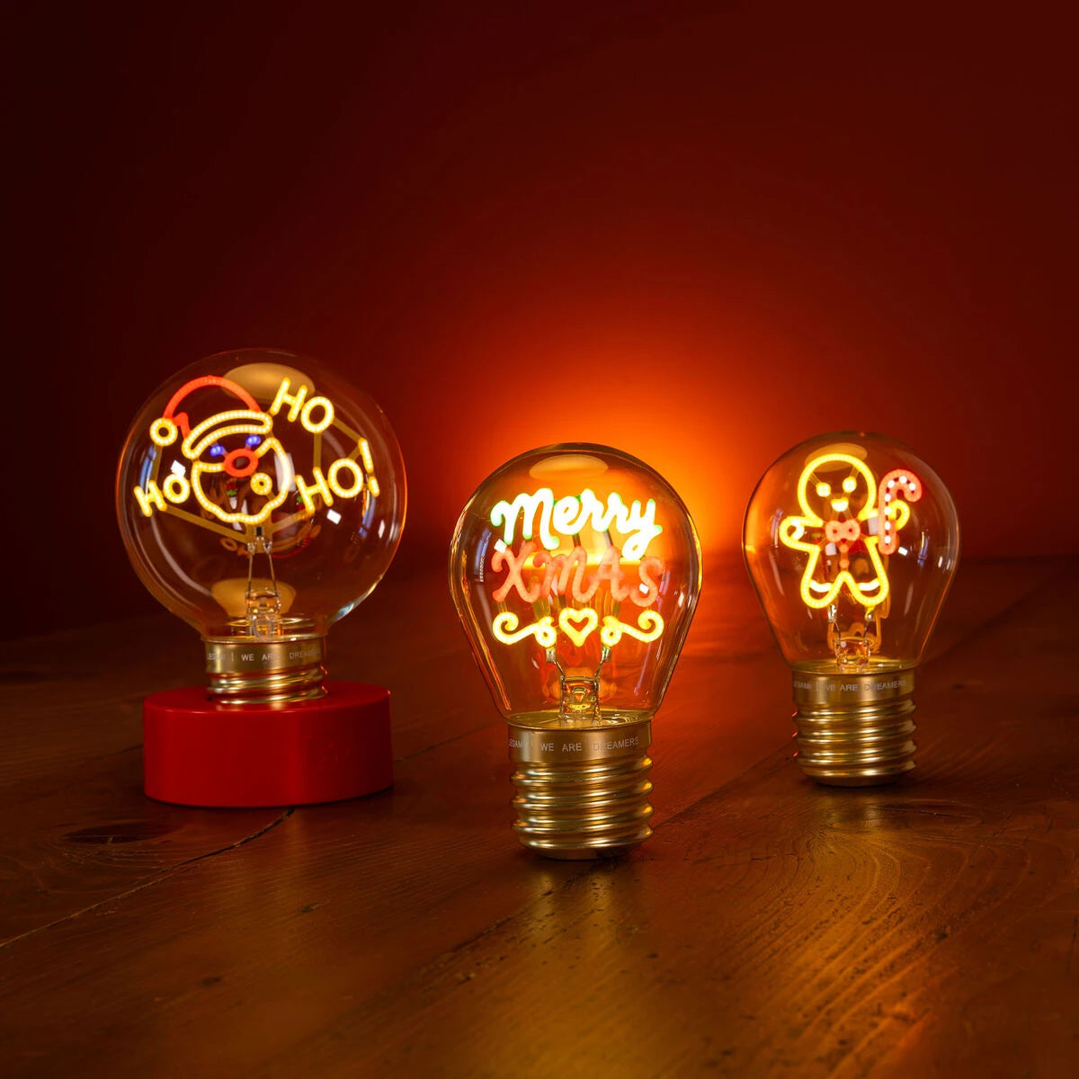 Legami - Gingerbread Noel Light Bulb Table Lamp - Bulb Fiction