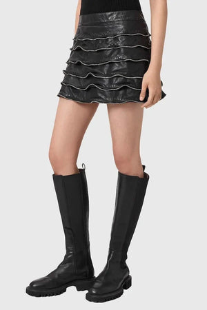 AllSaints EMARA Deri Etek