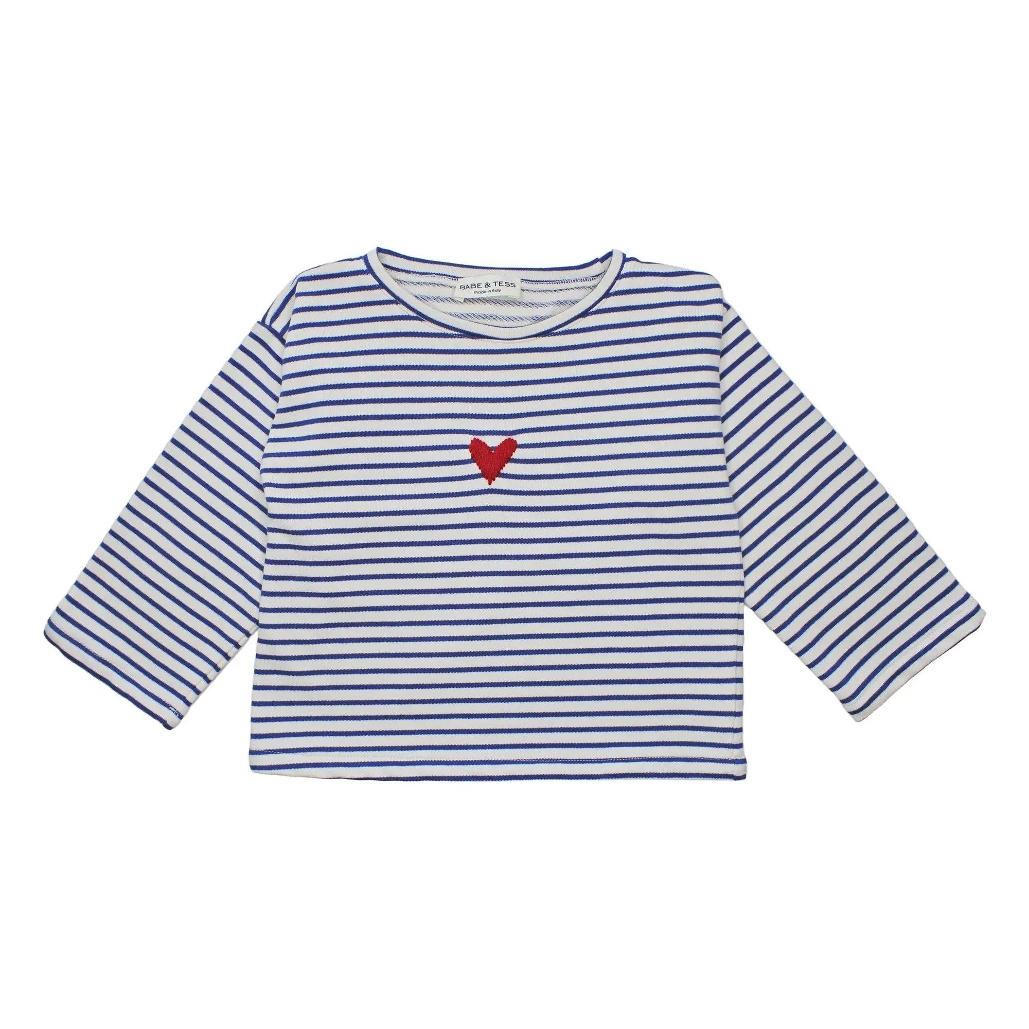 Babe & Tess - Teresa Heart Sweater | Navy Blue