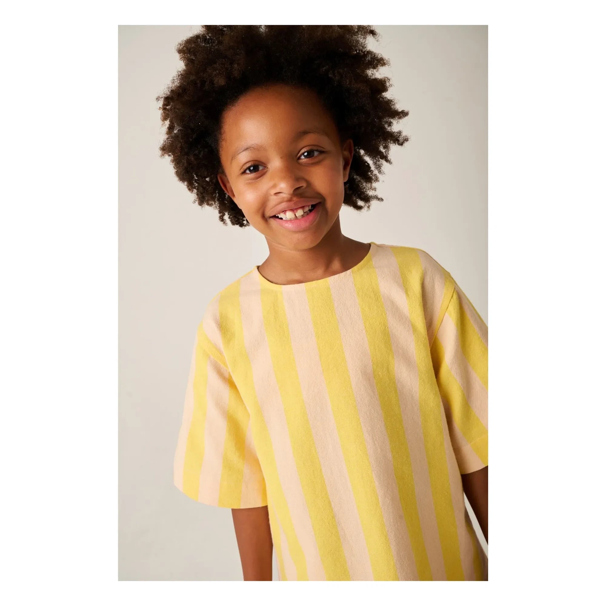 Tumble N'Dry - Primavera Striped T-Shirt Dress | Yellow
