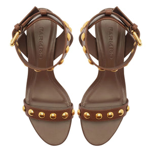 Farm Rio - Leather Block Sandals | Brown