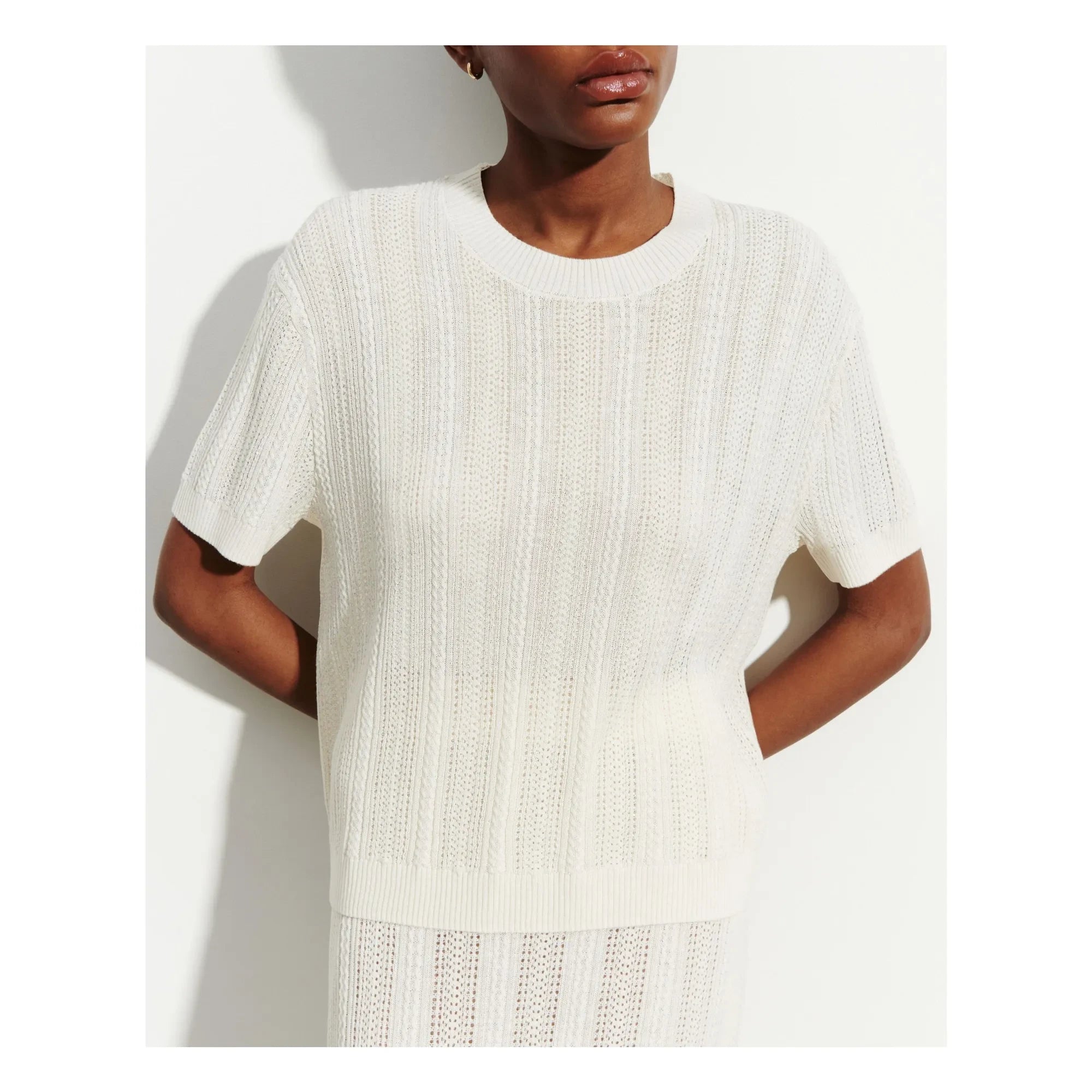 Bompard - Pointelle Cashmere & Silk Sweater | Natural