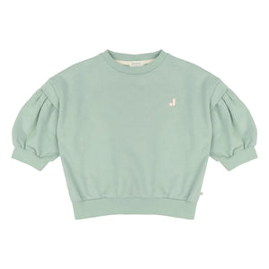 Jenest - Balloon Etoile Organic Cotton Sweatshirt | Almond Green