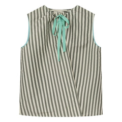 Dr Bloom - Menta Striped Blouse | Khaki