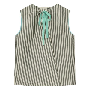 Dr Bloom - Menta Striped Blouse | Khaki