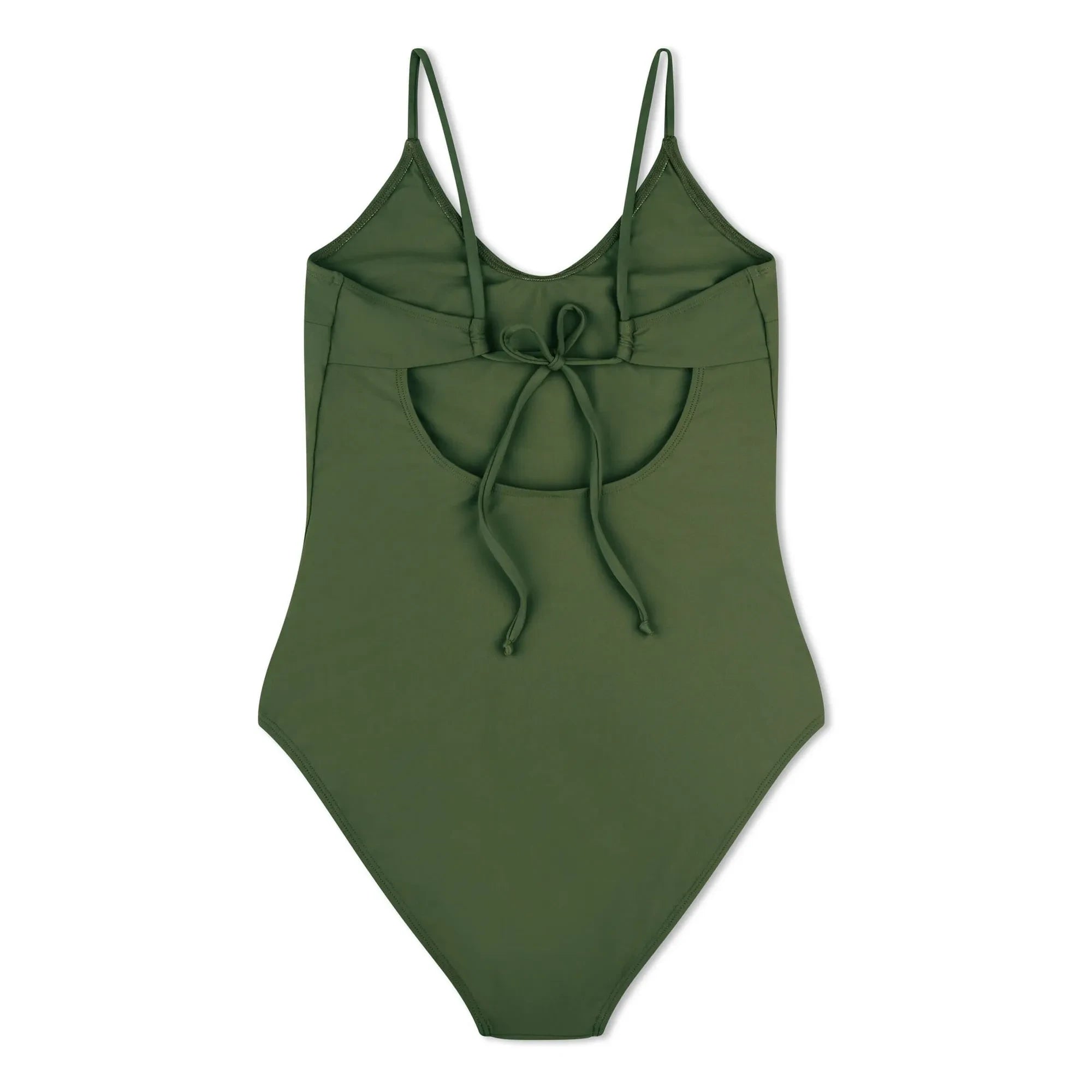 Matona - 1-piece V-neck jersey Recycled fibres | Chrome green
