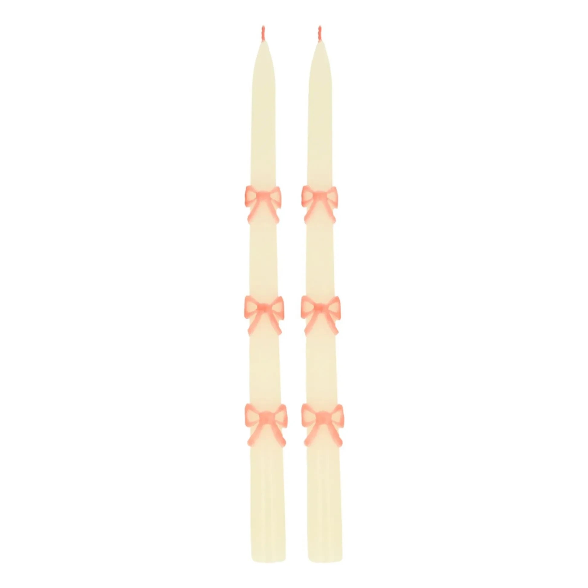 Meri Meri - Pink Ribbon Candles - Set of 2